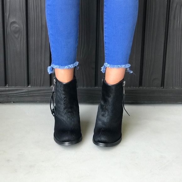 Made in Portugal Genuine Calf Hair Spec Booties - Picture 4 of 8